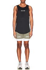 ASRV Nano Mesh Tank Top in Black, view 5, click to view large image.