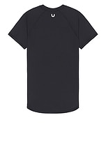 ASRV Aerosilver Established Tee in Black, view 2, click to view large image.