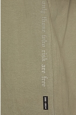 ASRV Cotton Plus Oversized Tee in Sage, view 3, click to view large image.