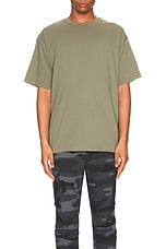 ASRV Cotton Plus Oversized Tee in Sage, view 4, click to view large image.