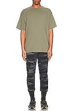 ASRV Cotton Plus Oversized Tee in Sage, view 5, click to view large image.