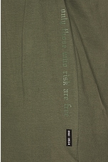 ASRV Cotton Plus Oversized Tee in Hunter Green, view 3, click to view large image.