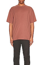 ASRV Cotton Plus Oversized Tee in Red Earth, view 4, click to view large image.