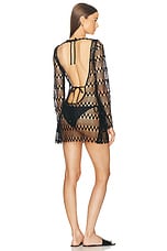 Agent Provocateur Maiya Cover Up Dress in Black, view 1, click to view large image.