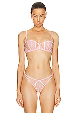 Agent Provocateur Rozlyn Bra in Baby Pink, view 1, click to view large image.