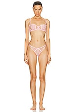 Agent Provocateur Rozlyn Bra in Baby Pink, view 4, click to view large image.