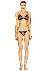 Agent Provocateur Callypso Bra in Black, view 4, click to view large image.