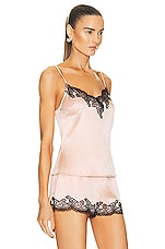 Agent Provocateur Amelea Camisole Top in Pink & Black, view 2, click to view large image.