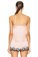 Agent Provocateur Amelea Camisole Top in Pink & Black, view 3, click to view large image.