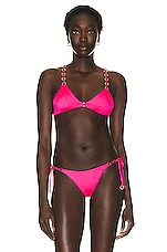 Agent Provocateur Ashia Bikini Top in Pink, view 1, click to view large image.