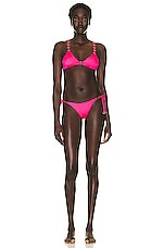 Agent Provocateur Ashia Bikini Top in Pink, view 4, click to view large image.