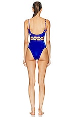 Agent Provocateur Ashia One Piece Swimsuit in Cobalt, view 3, click to view large image.