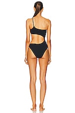 Agent Provocateur Tiaa Swimsuit in Black & Gold, view 4, click to view large image.