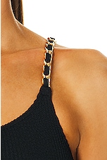 Agent Provocateur Tiaa Swimsuit in Black & Gold, view 6, click to view large image.