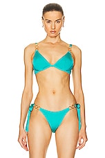 Agent Provocateur Anastacia Bikini Bra in Teal, view 1, click to view large image.