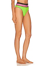 Agent Provocateur Zenaya Bikini Big Brief in Black, Apple Green, & Pink, view 2, click to view large image.