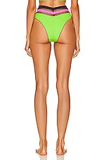 Agent Provocateur Zenaya Bikini Big Brief in Black, Apple Green, & Pink, view 3, click to view large image.