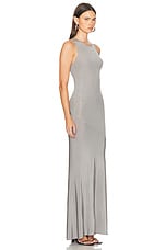 Atlein Sleeveless Long Dress in Grey, view 2, click to view large image.
