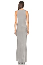 Atlein Sleeveless Long Dress in Grey, view 4, click to view large image.