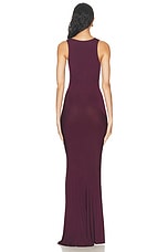 Atlein Sleeveless Bias Long Dress in Coa Lie De Vin, view 3, click to view large image.