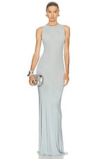 Asymmetric Ruched Long Dress