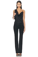 Atlein High Waisted Pant in Black, view 5, click to view large image.