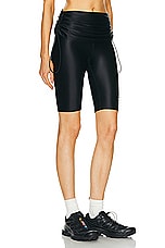 adidas by Stella McCartney Rolltop Short in Black, view 2, click to view large image.