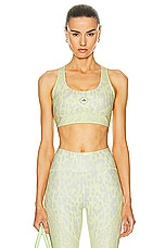 adidas by Stella McCartney True Purpose Power Impact Training Medium Support Bra in Blush Yellow & Chalk Pearl, view 1, click to view large image.