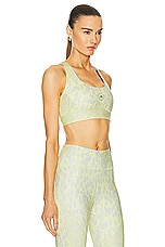 adidas by Stella McCartney True Purpose Power Impact Training Medium Support Bra in Blush Yellow & Chalk Pearl, view 2, click to view large image.