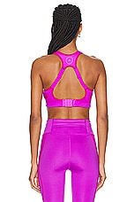 adidas by Stella McCartney True Pace High Support Sports Bra in Shock Purple, view 3, click to view large image.