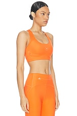 adidas by Stella McCartney Truepurpose Power Impact Training Medium Support Sports Bra in Semi Impact Orange, view 2, click to view large image.