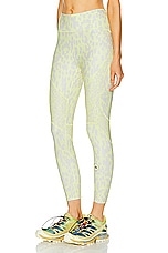 adidas by Stella McCartney True Purpose Optime Training 7/8 Legging in Blush Yellow & Chalk Pearl, view 3, click to view large image.