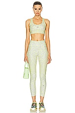 adidas by Stella McCartney True Purpose Optime Training 7/8 Legging in Blush Yellow & Chalk Pearl, view 5, click to view large image.