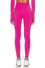 adidas by Stella McCartney True Strength Yoga 7/8 Tight in Real Magenta, view 3, click to view large image.