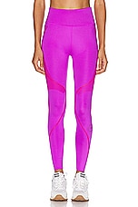 adidas by Stella McCartney True Pace Running Legging in Shock Purple, view 1, click to view large image.