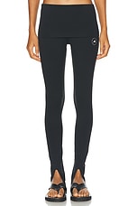 adidas by Stella McCartney TrueStrength Splitcuf Legging in Black, view 1, click to view large image.