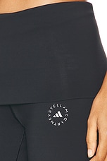 adidas by Stella McCartney TrueStrength Splitcuf Legging in Black, view 6, click to view large image.