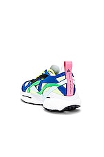 adidas by Stella McCartney Solarglide Sneaker in Blue, Green, & White, view 3, click to view large image.