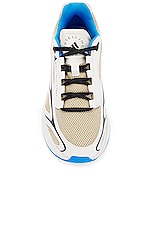 adidas by Stella McCartney Sportswear 2000 Sneaker in Trace Khaki, Chalk Pearl, & Shock Blue, view 4, click to view large image.