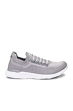 APL: Athletic Propulsion Labs Techloom Breeze Sneaker in Cement & White, view 1, click to view large image.