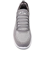 APL: Athletic Propulsion Labs Techloom Breeze Sneaker in Cement & White, view 4, click to view large image.