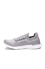 APL: Athletic Propulsion Labs Techloom Breeze Sneaker in Cement & White, view 5, click to view large image.