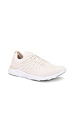 APL: Athletic Propulsion Labs Techloom Wave Sneaker in Beach, Ivory & White, view 2, click to view large image.