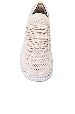 APL: Athletic Propulsion Labs Techloom Wave Sneaker in Beach, Ivory & White, view 4, click to view large image.