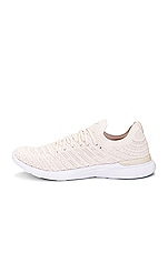 APL: Athletic Propulsion Labs Techloom Wave Sneaker in Beach, Ivory & White, view 5, click to view large image.