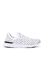 APL: Athletic Propulsion Labs Techloom Wave in White & Black, view 1, click to view large image.