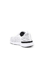 APL: Athletic Propulsion Labs Techloom Wave in White & Black, view 3, click to view large image.