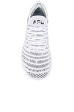 APL: Athletic Propulsion Labs Techloom Wave in White & Black, view 4, click to view large image.