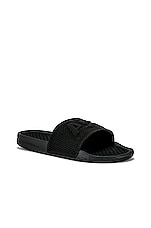 APL: Athletic Propulsion Labs Big Logo Techloom Slide in Black, view 2, click to view large image.