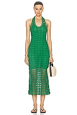 All That Remains Donna Dress in Cactus Green, view 1, click to view large image.